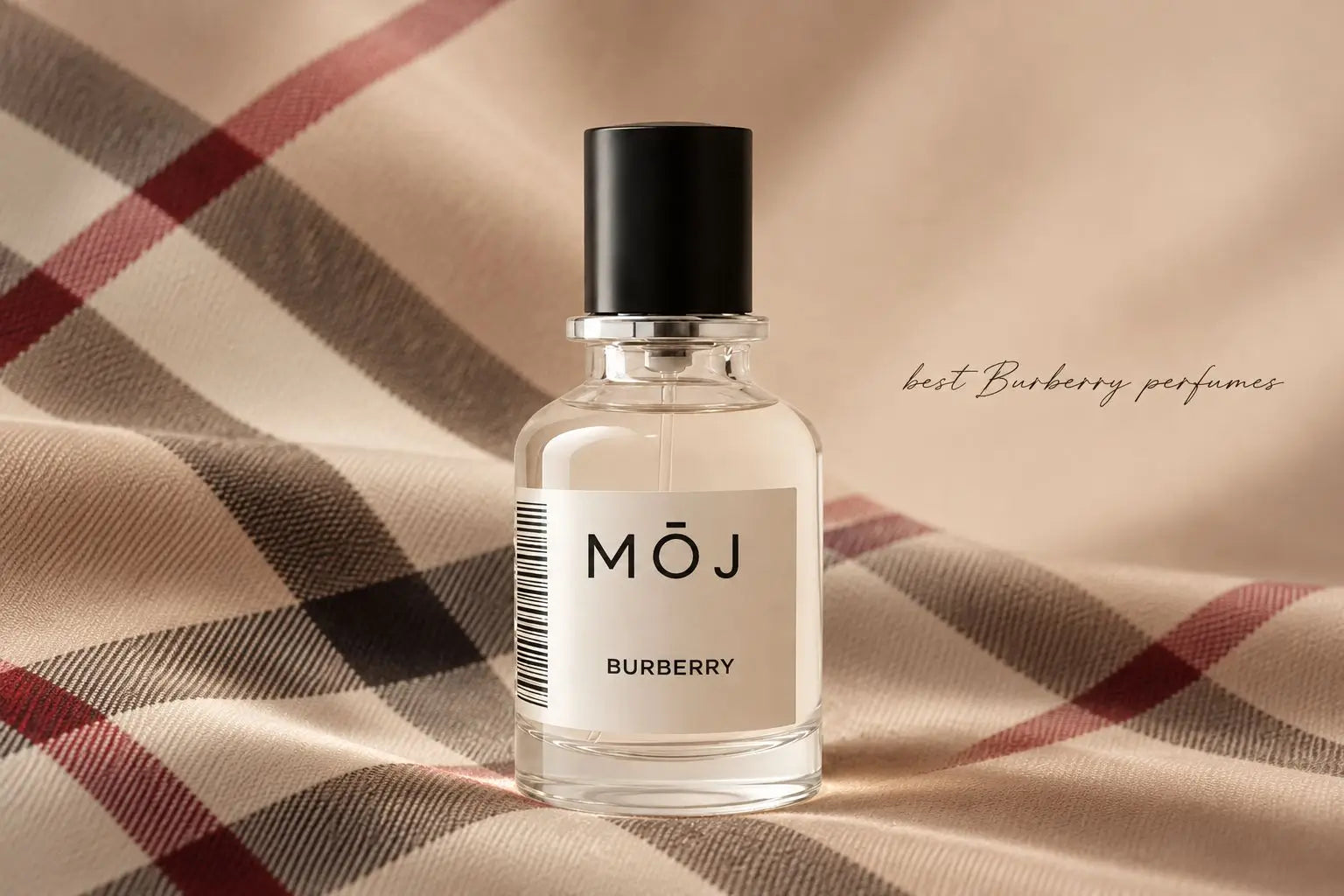 MOJ perfume bottles inspired by Burberry including Mrs Berry Intense