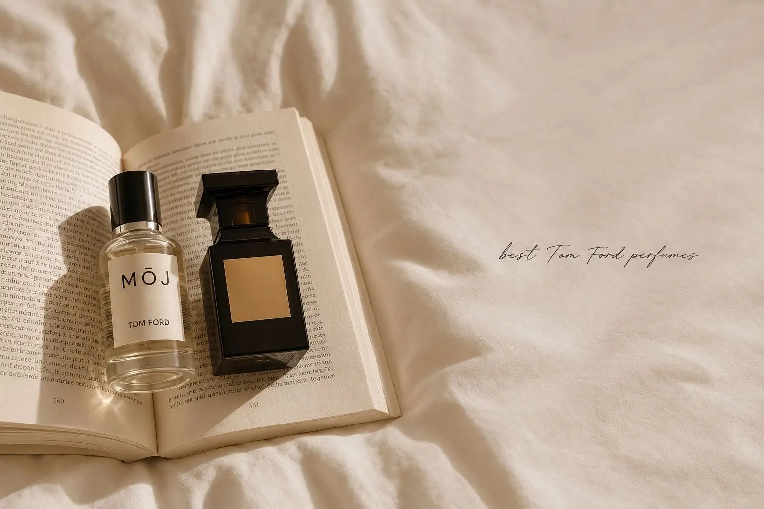 MOJ perfume bottles inspired by Tom Ford including Oudwood and Black Orchid