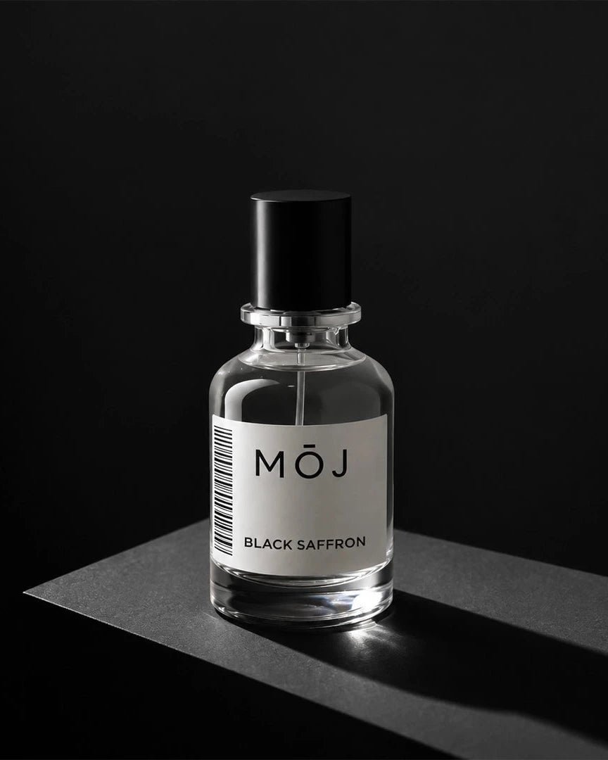 Black Saffron by MOJ Perfumes creative poster