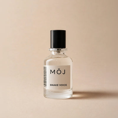 Snake Voice perfume bottle by MOJ Perfumes, unisex oriental fragrance